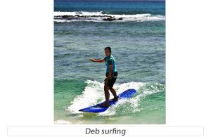 Deb Agarwal Surfing