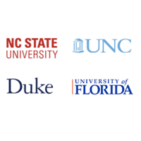 image: Duke, NC State, UNC and Univ Florida logos