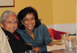 Sandhya with mother
