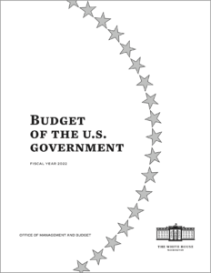 Cover of the President's FY2022 Budget Request